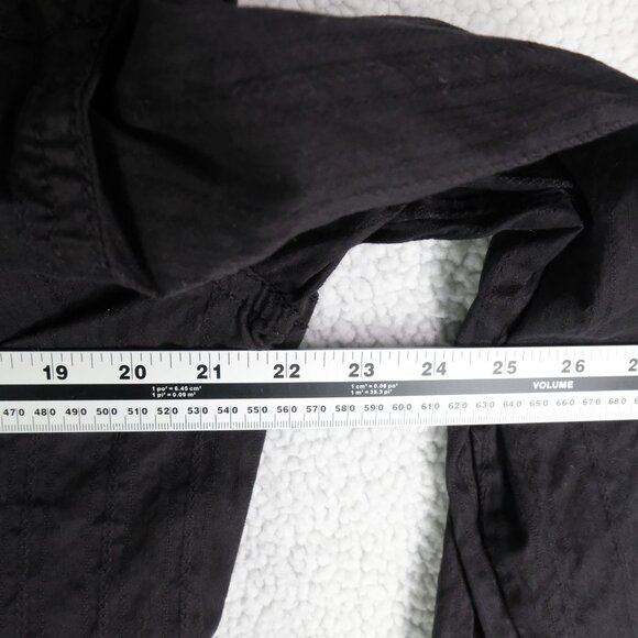 Affliction Shirt Mens Medium Black Button Up Gothic Embroidered Premium Retro - Picture 7 of 10